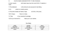 10th Grade Vocabulary Worksheet
