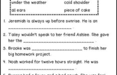 12 Literal And Nonliteral Language 3Rd Grade Worksheets In 2020 8th