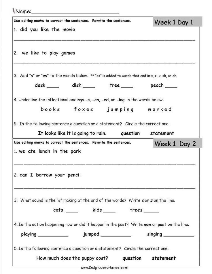 16 Daily Oral Language 5Th Grade Worksheets In 2020 2nd Grade 