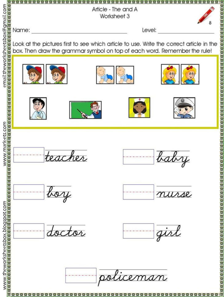 Montessori Language Worksheets