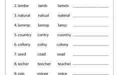 2nd Grade Spelling Worksheets Best Coloring Pages For Kids