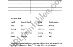 30 The Most Dangerous Game Worksheet Education Template