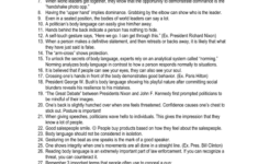 32 The Secrets Of Body Language Video Worksheet Answers Notutahituq