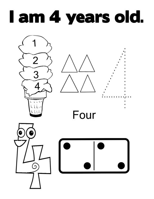 4 Year Old Worksheets
