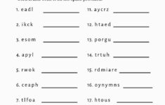 4Th Grade English Vocabulary Worksheet Pdfnithya Db excel
