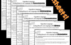 5th Grade Figurative Language Worksheet Figurative Language Worksheet