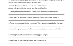 7th Grade Common Core Language Worksheets Simple And Compound