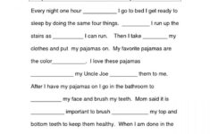 8 2Nd Grade Language Arts Cloze Worksheet 2nd Grade Reading