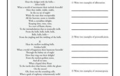 8th Grade Language Arts Worksheets About Poe
