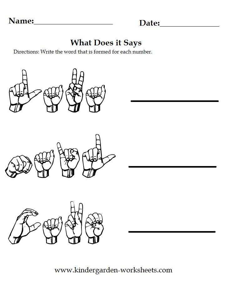 95 PRINTABLE WORKSHEETS FOR KINDERGARTEN LANGUAGE