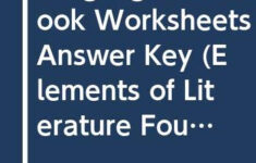 9780030524172 Language Handbook Worksheets Answer Key Elements Of