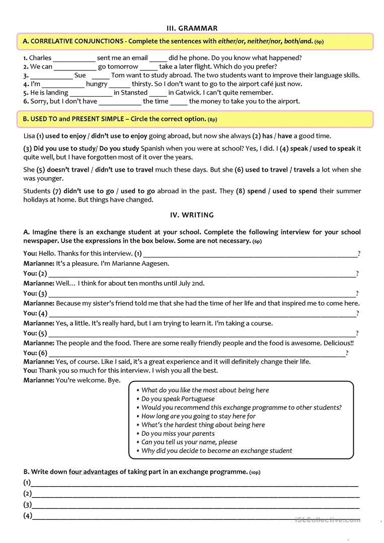 9th Grade Language Arts Worksheets Worksheets