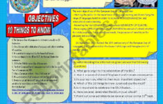 A Worksheet On The European Day Of Languages Celebrated Each Year On