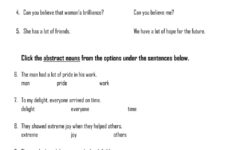 Abstract Noun Worksheet