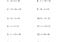 Algebra 10th Grade Math Worksheets Thekidsworksheet