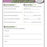 Alliteration Warm Up Activity Figurative Language Alliteration