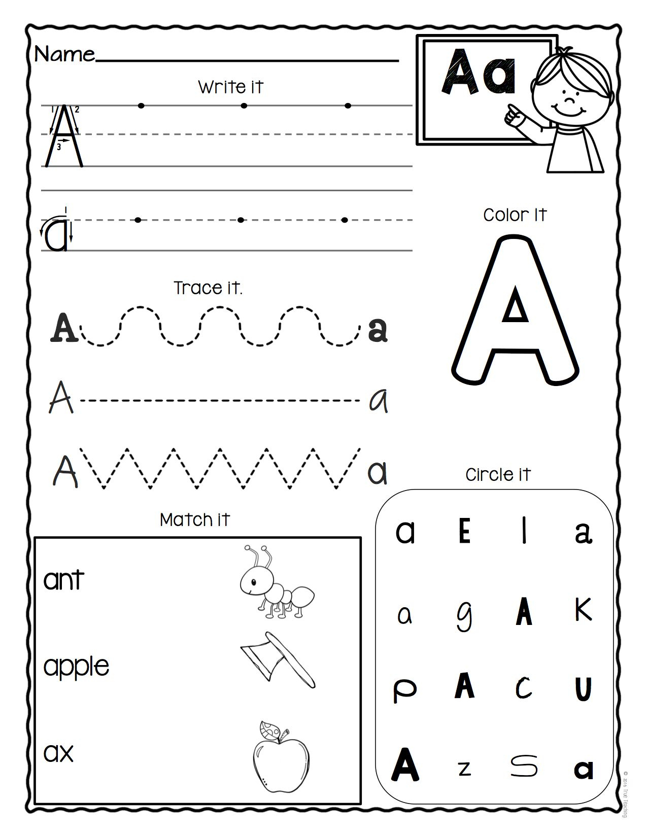 Alphabet Worksheets Pre K AlphabetWorksheetsFree