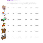 Basic English Worksheets Bedroom Vocabulary ESL Worksheet English