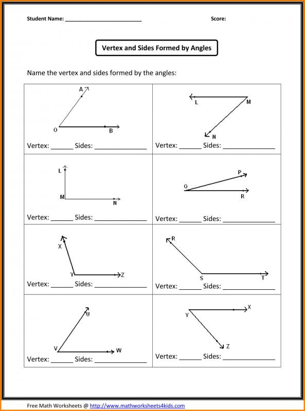 Basic Geometry Worksheets Template Business