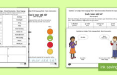 Basic Irish Phrases Worksheets Irish Language Week