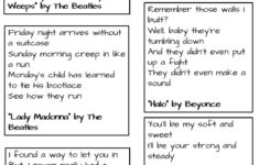Beg Borrow And Teach Figurative Language With Song Lyrics