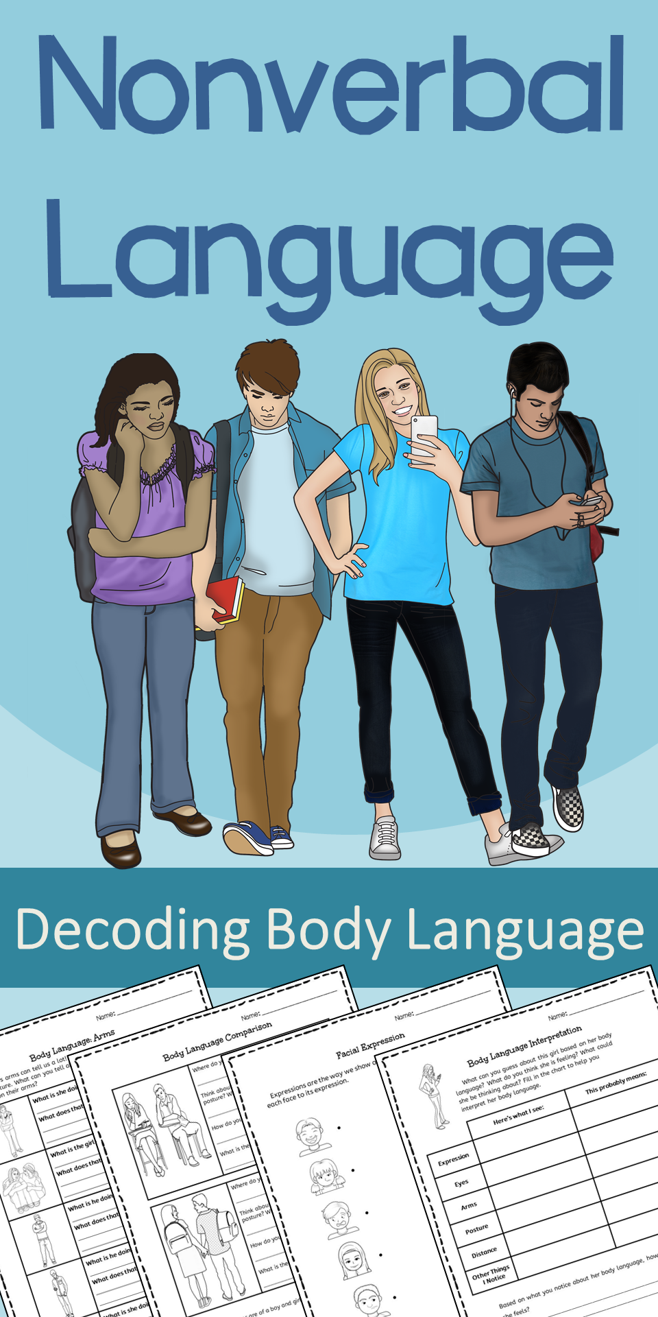 Body Language Activities For Teens And Older Students Great Resource 