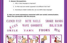 Body Language Worksheet Free ESL Printable Worksheets Made By Teachers