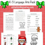 Christmas Language Arts Printable For Grade K 3 Christmas Language