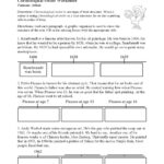 Chronological Order Worksheet Text Structure Activity