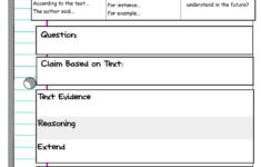 Claim Evidence Reasoning Reading Response Reading Response Worksheets