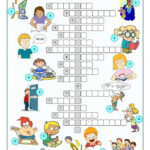 Classroom Language Crossword Puzzle English ESL Worksheets