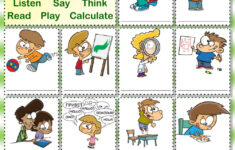 Classroom Verbs Worksheet
