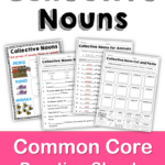 Collective Nouns Second Grade Common Core Language Practice Sheets