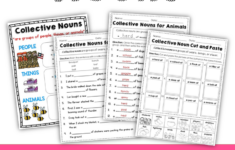 Collective Nouns Second Grade Common Core Language Practice Sheets