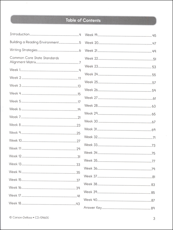 Common Core Language Arts 4 Today Grade 5 Carson Dellosa 9781624426087