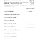 Concrete And Abstract Nouns Worksheet Parts Of Speech Activity