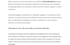 Connotative Figurative Language