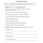 Content By Subject Worksheets Figurative Language Worksheets