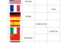 Country Languages Worksheet