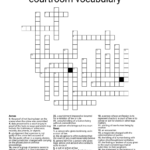 Courtroom Vocabulary Crossword WordMint