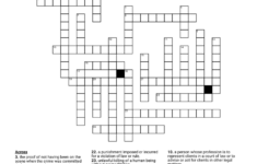 Courtroom Vocabulary Crossword WordMint
