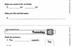 Daily Language Review Grade 1