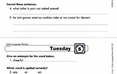 Daily Language Review Grade 3