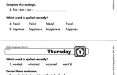 Daily Language Review Grade 3