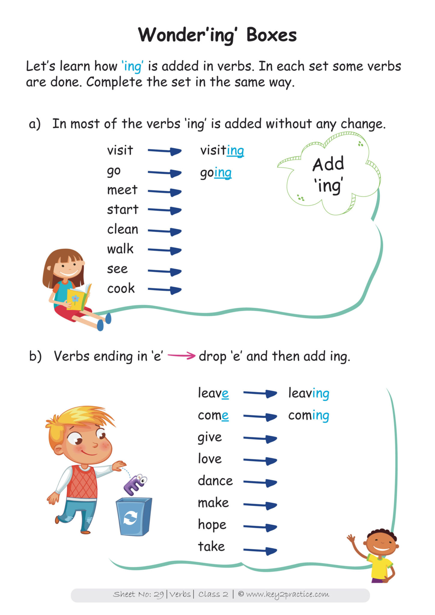 English Worksheets For Grade 2 | Language Worksheets
