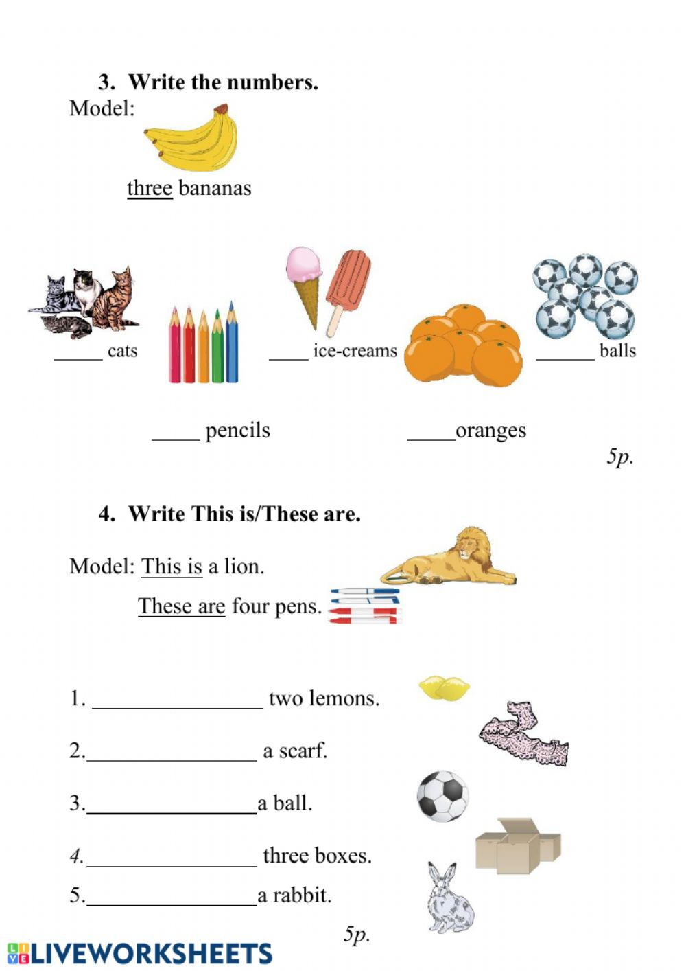 English 2nd Grade Worksheet