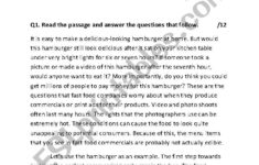 English Language Test Grade 8 ESL Worksheet By Hk91