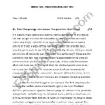 English Language Test Grade 8 ESL Worksheet By Hk91