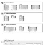 English Test Answer Key Worksheet