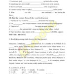 English Test Grade 5 Interactive Worksheet